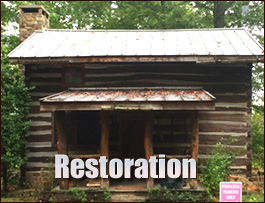 Historic Log Cabin Restoration  Aulander, North Carolina